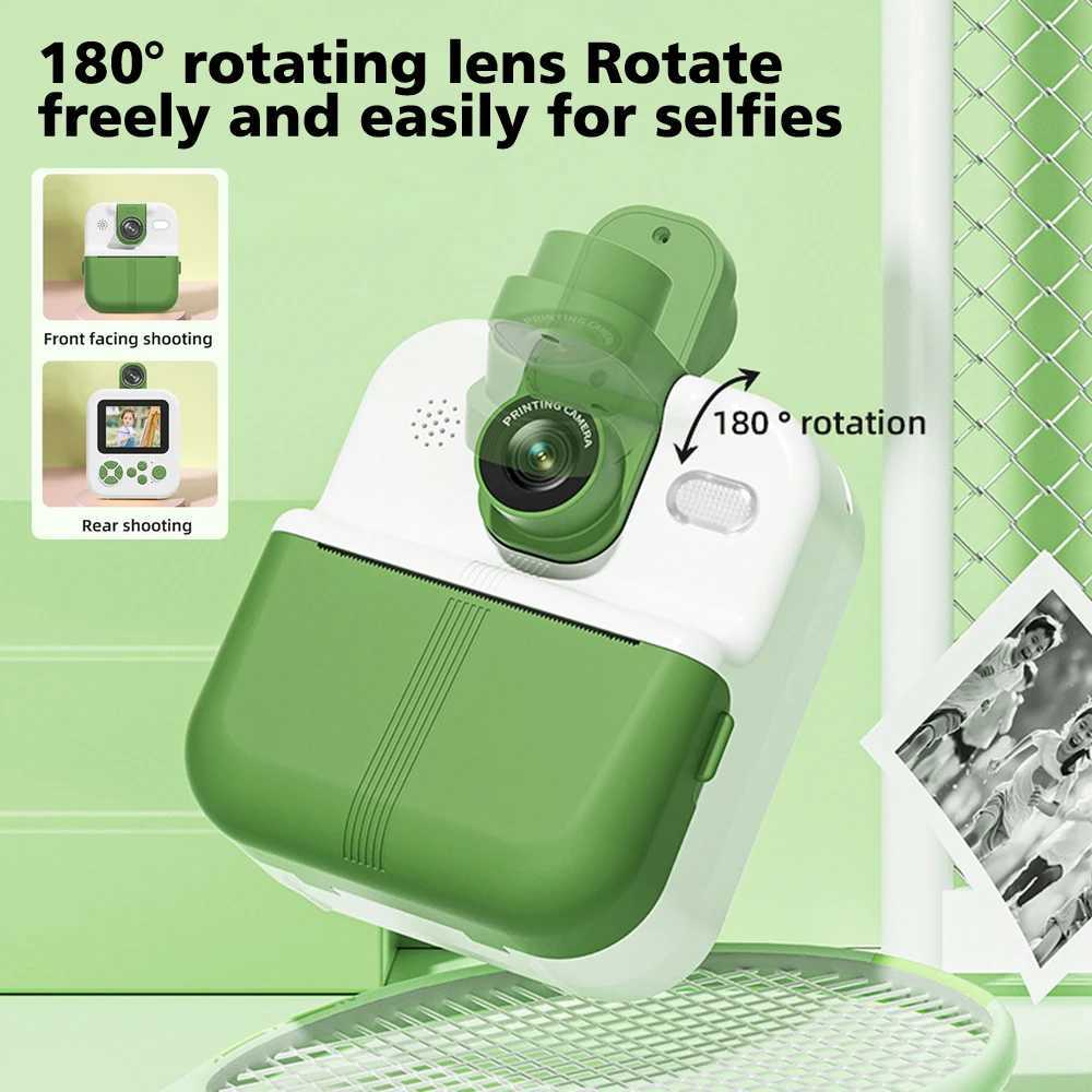 Kids Camera Instant Print 1080P HD Children Digital Camera for Boys Girls Birthday Gifts Toys Thermal Print Small Camcorder 32G Z250220