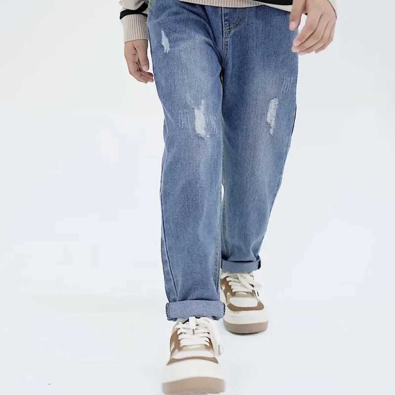 Kids Jeans Skinny Jeans Kids Clothes Boy Summer Pants Childrens Pants From 8 To 12 Years Ripped Jeans For Boys Childrens Jeans Z250220