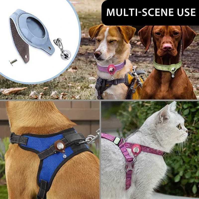 Reflective Dog Collar with Removable Airtag Protective Case WaterProof Pitbull French Bulldog Necklace Anti-Lost Dog Accessories 250205