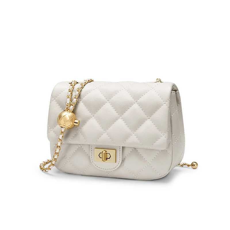 Golf Xiaoxiangfeng Lingge Chain Womens Bag Fashion Single Shoulder Cross Body Bag Versatile Small Square Bag Z250220