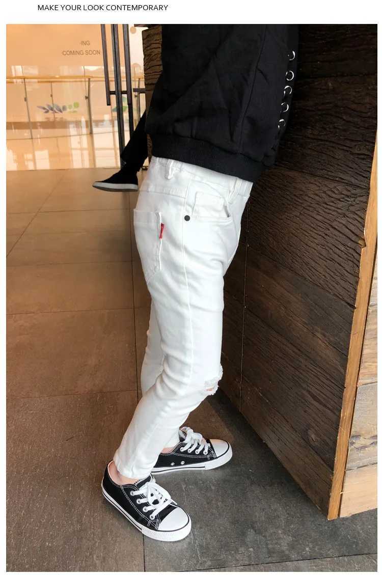 Boys Pants Spring Autumn Kids Clothes solid Children Pants for Baby Girls Trousers Toddlers White black Fashion Pencil Pants 30 Z250220