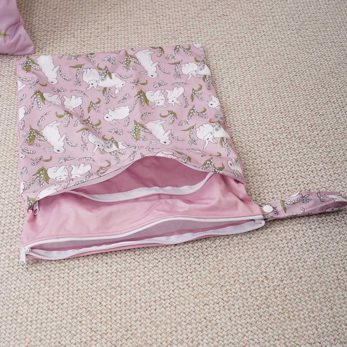 Elinfant 2PCS Waterproof Diaper BagReusable Washable Wet Dry Bag For GymBeachPoolPortable Storage BagFor Age X250220
