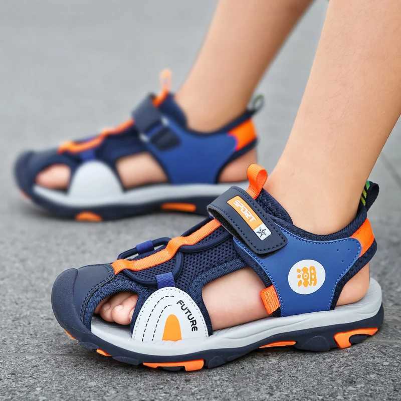 Children Breathable Sport Summer Sandals for Boys Casual Beach Shoe Comfortable Soft Sole Kids Fashion Non-slip Sandals W250221 z250513