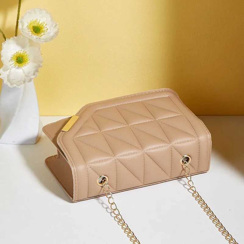 Black luxury handbag and wallet womens PU leather messenger shoulder bag plain weave womens cross body bag Z250220