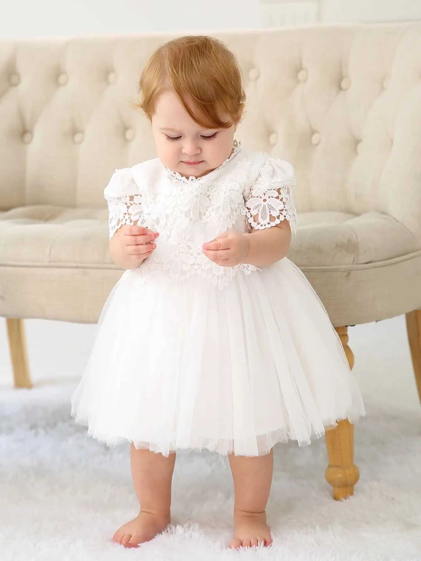 Christening Gowns Baby Christening Dress Birthday Outfit for Baby Girls 3 Months Baby Dress X250220