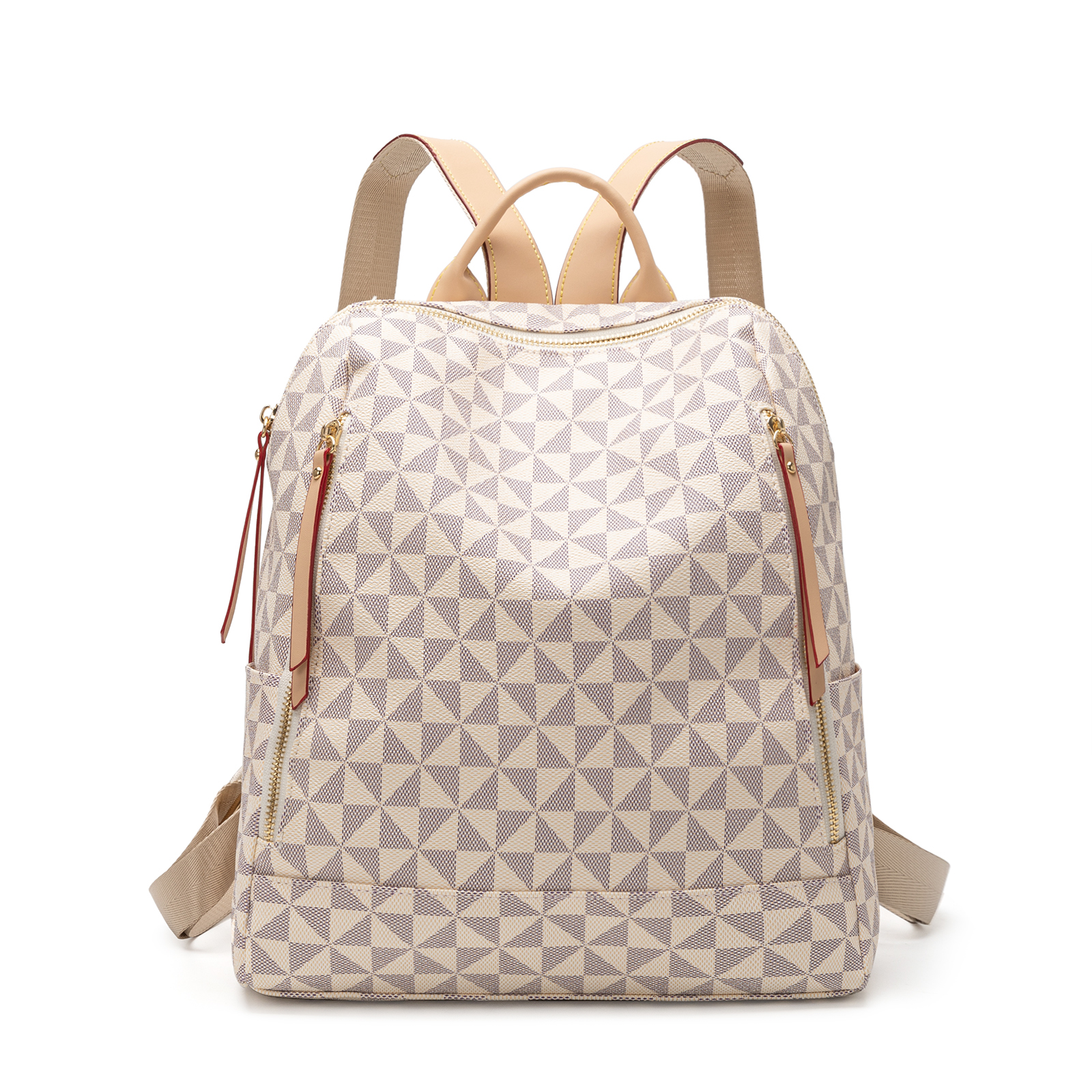 Chic Ladies' Backpack | Pinwheel Pattern | Roomy Carry-All Perfect for Daily Use
