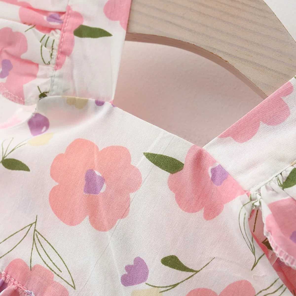 Baby Girl Dresses Summer Flower Girls Beach Dresses Cute Girls Clothing With Hat X250220