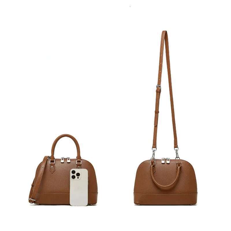 Women Genuine Leather Shoulder Female High Capacity Commuter Casual Handbag Totes Crossbody Bag Purse