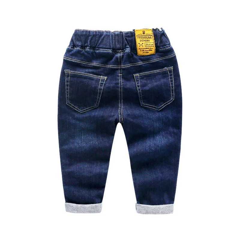 Mens jeans childrens jeans fashionable elastic waist childrens clothing Z250220