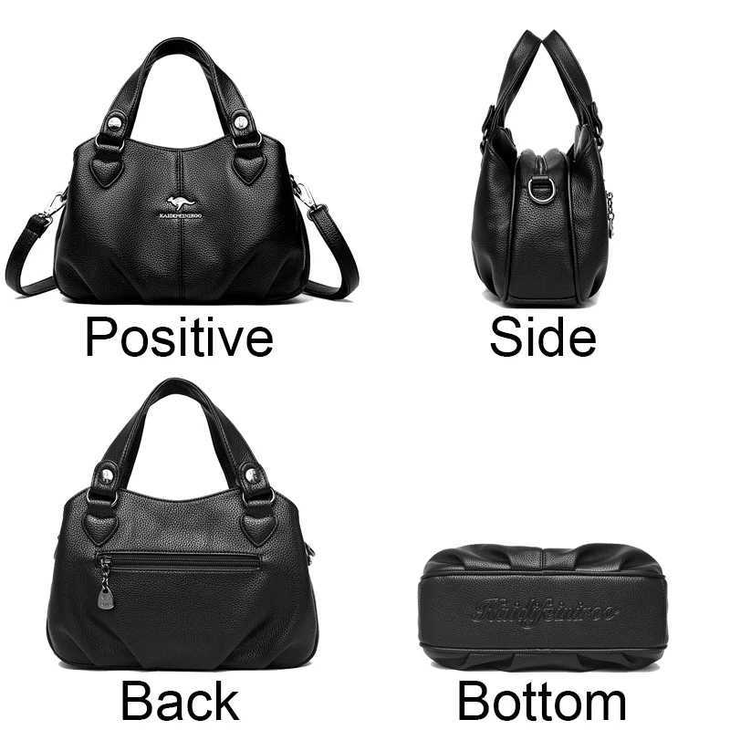 Natural Genuine Leather Handbags Womens Bag High Quality Soft Real Cowhide Women Shoulder Bag Large Casual Female Messenger Bag Z250220