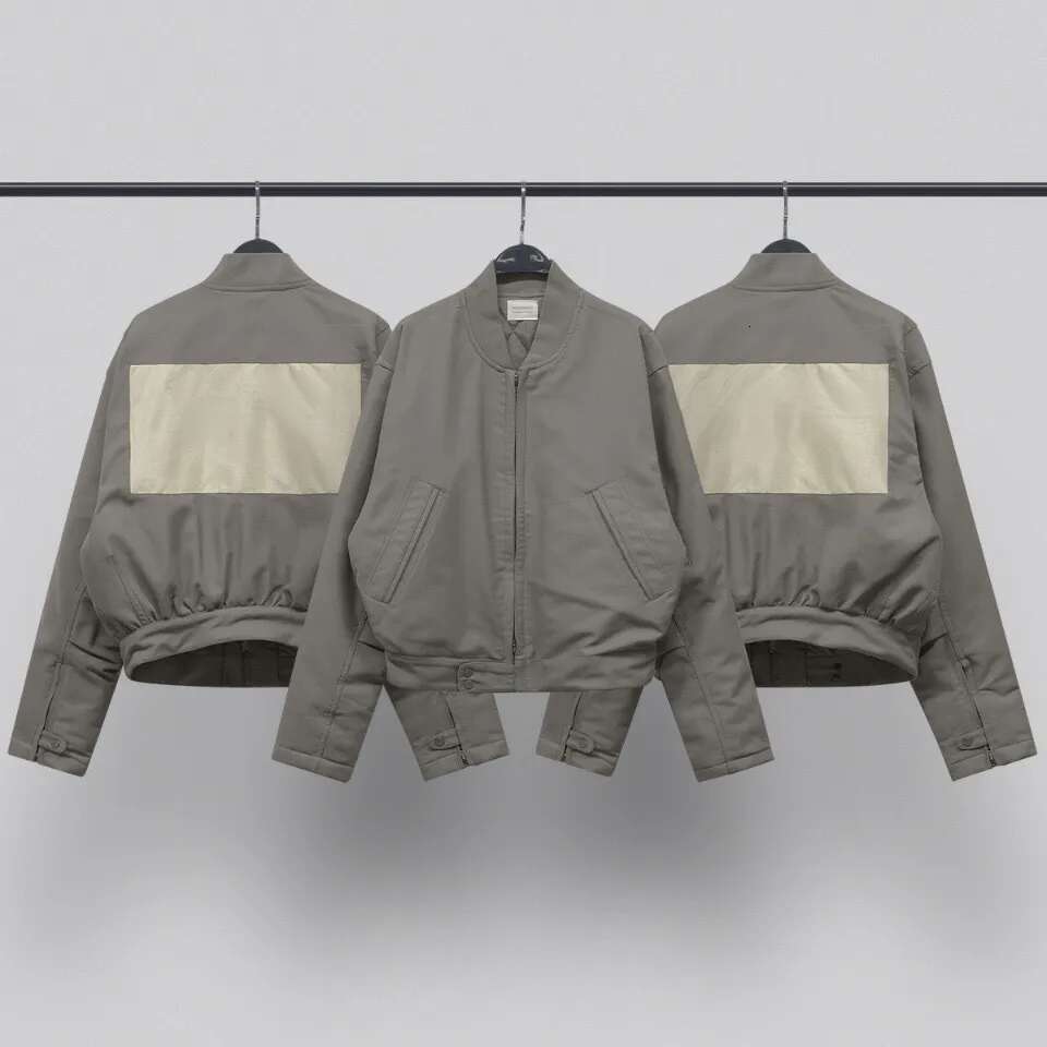 Men's Vintage Cropped Faux Leather Jacket - Sage Green, Casual Streetwear, Long Sleeve, Zipper Closure