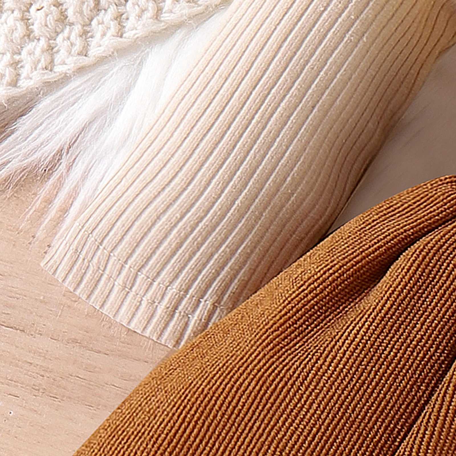 2PCS Autumn New Style For 0-1 Year Old Girls Comfortable Simple And Fashionable Long-Sleeved Suit + Coffee Strap Skirt X250220