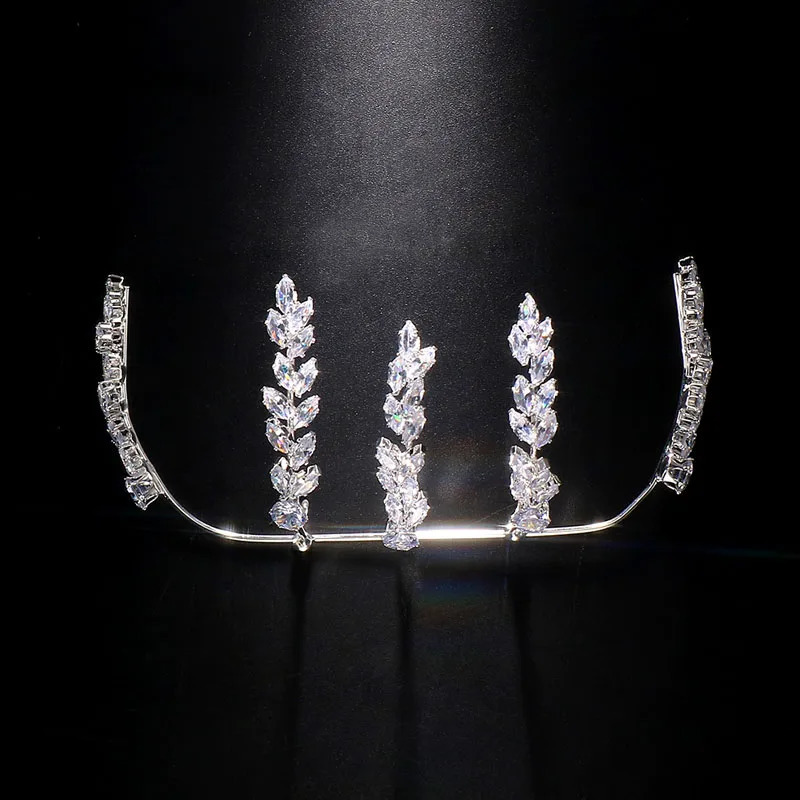 Stonefans Fashion Leaf Hand Palm Cubic Zirconia Jewelry for Women Handmade Cuff Open Bracelet Bridal Bangle Hand Piece Accessory 250220