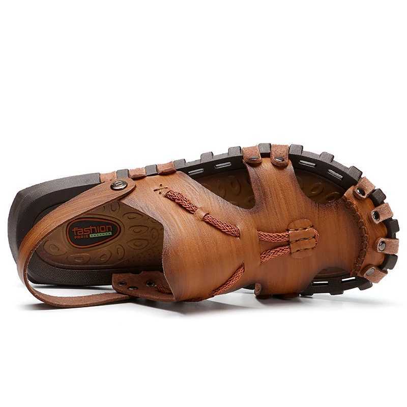 New Arrival Microfiber Leather Summer Breathable Casual Slip On Flat Mens Sandals Beach Sandal Man Shoes Sandals Men Comfort Soft T250220