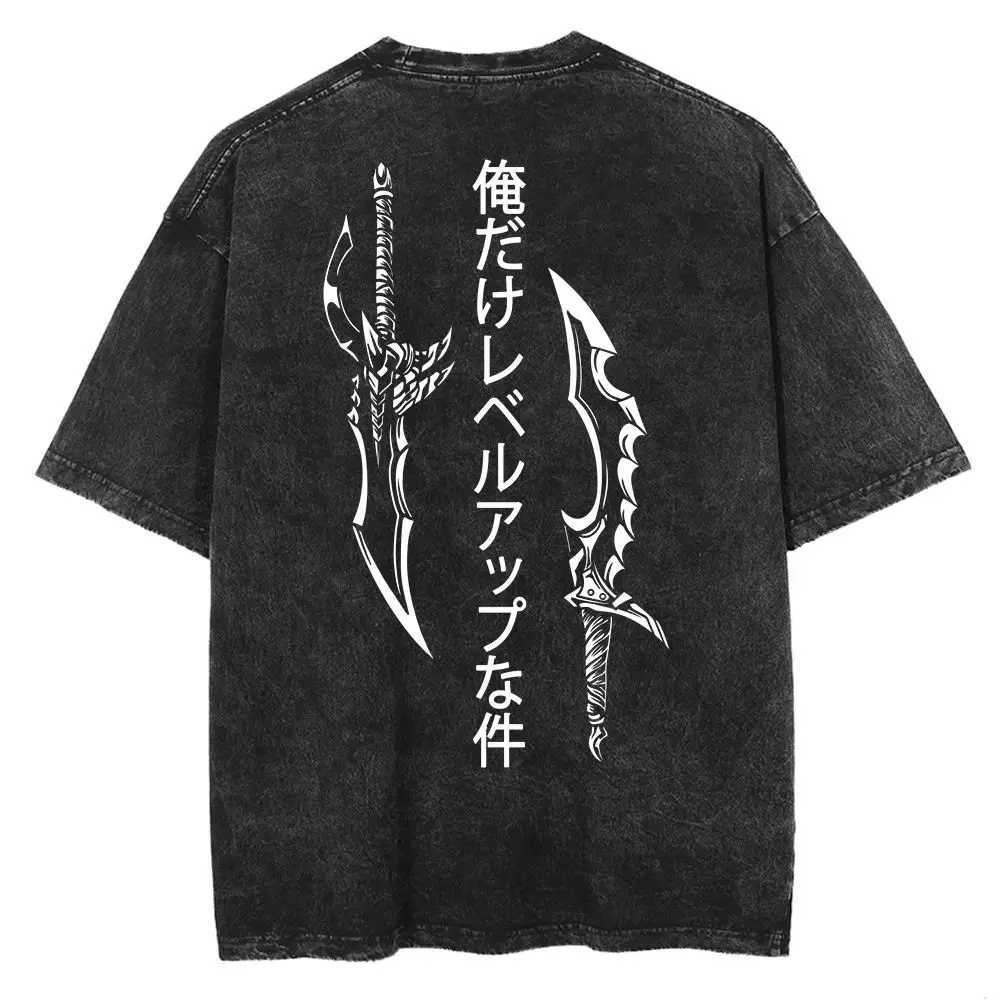 Anime Berserk Graphic Printed T Shirt Men Women Vintage Manga T-shirts Washed Cotton Tshirt Harajuku Male Oversized Tee W250220