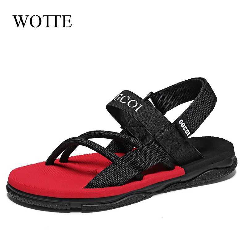 New Arrival Men Beach Sandals Slip On Flats Slippers Sandals Men Sandals Men Gladiator Casual Sandals Rope Male Summer Beach Shoes T250220