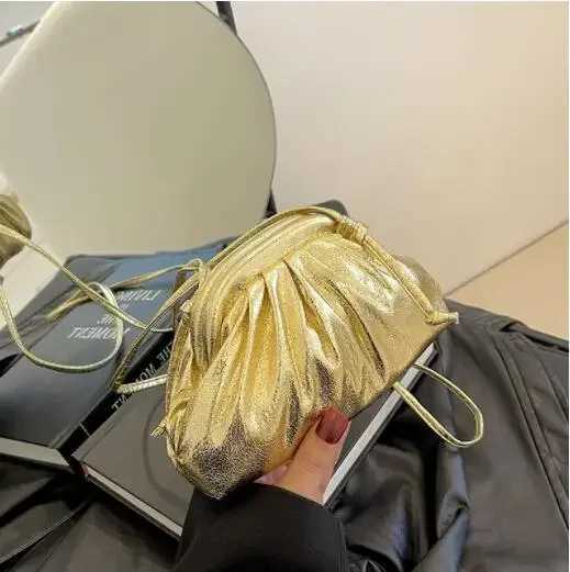 Bling Evening Purses For Women 2023 Luxury Designer Handbags Golden Laser Shoulder Cross Body Bags Dinner Party Clutch Bag bag Z250220