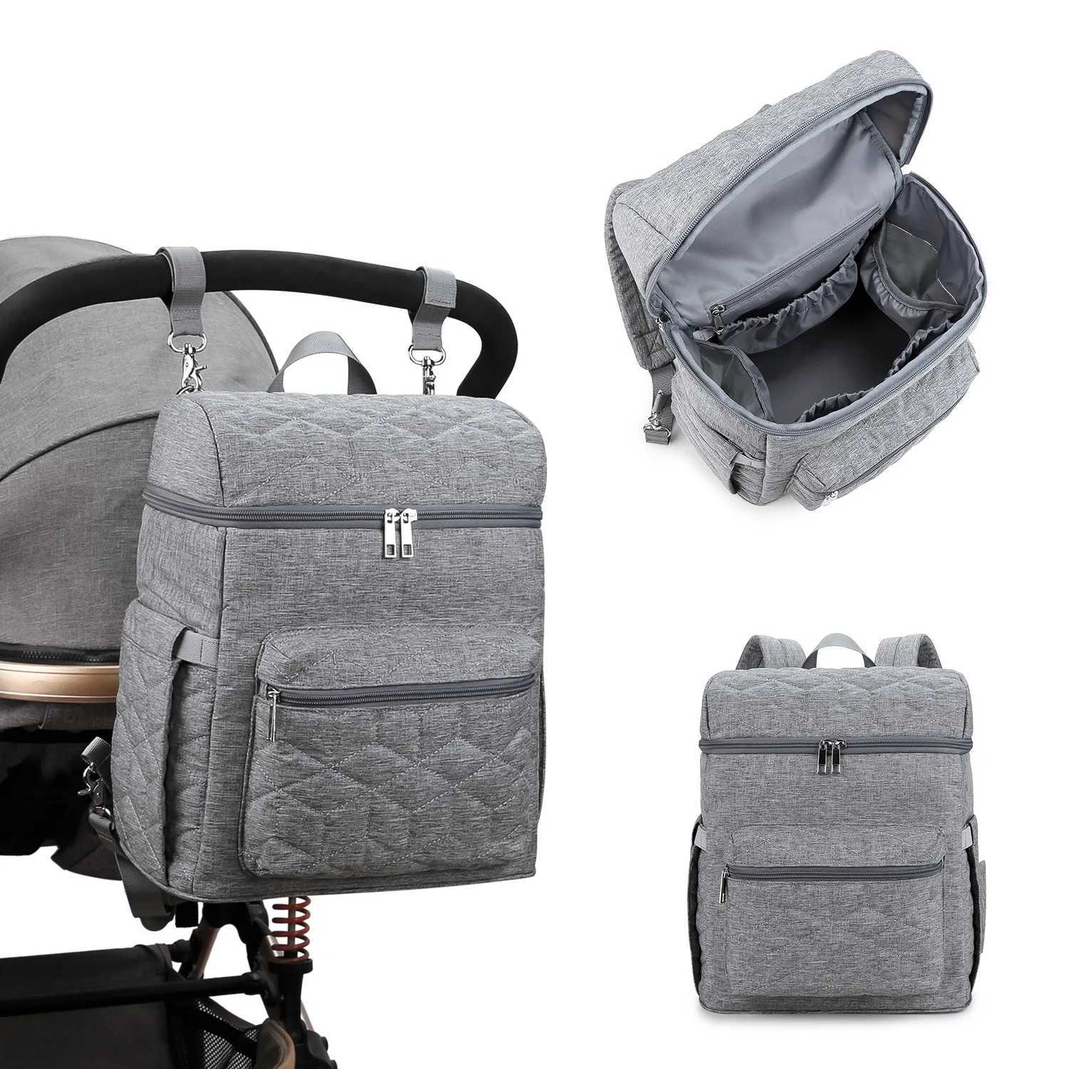 Large Capacity Multifunctional Changing BackpackStylish Waterproof Diaper Bag Backpack Mother Newborn Portable Travel Changing X250220