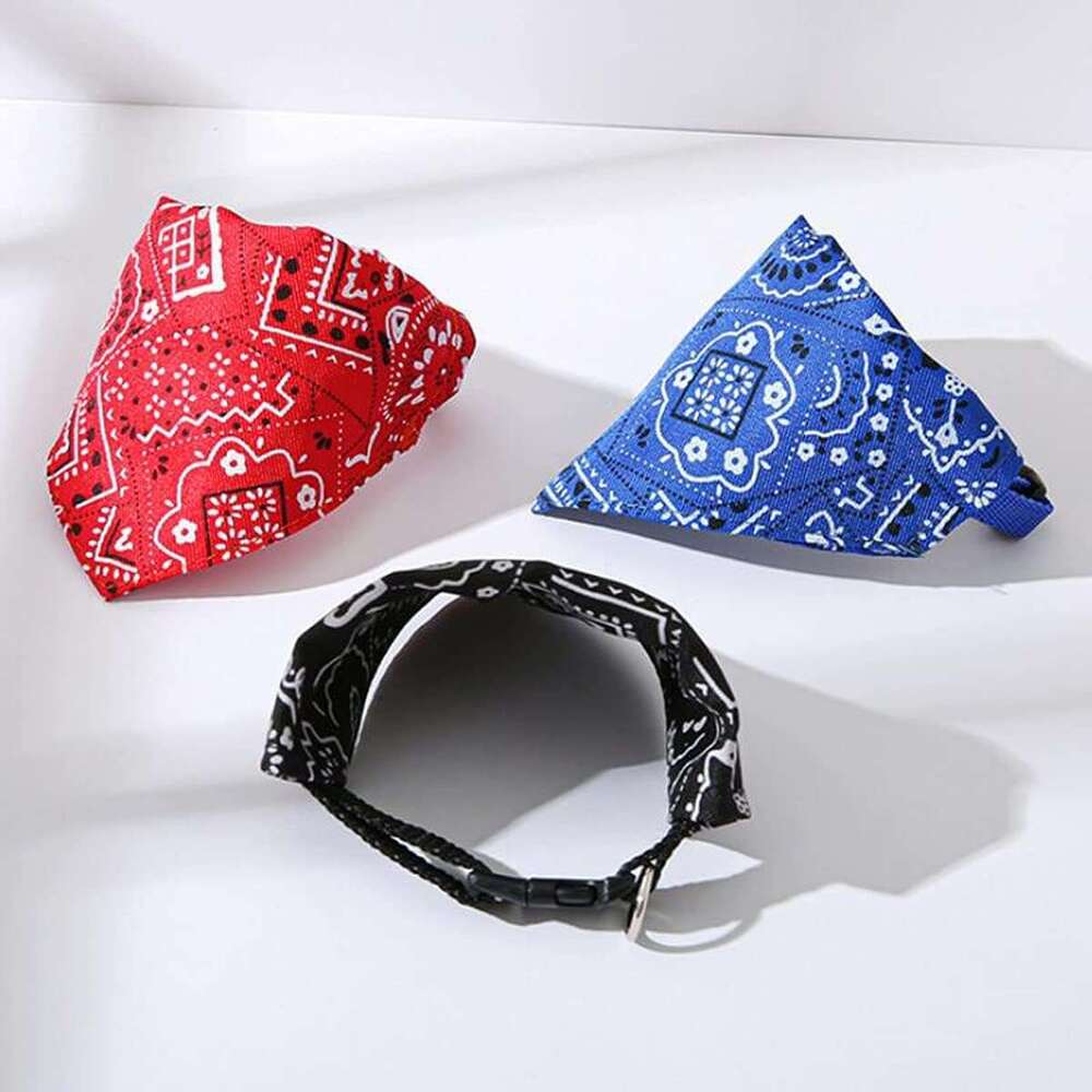 Dhpet Pet Dog Bibs Do Not Wet Hair Cat Triangular Towel--Four-piece set