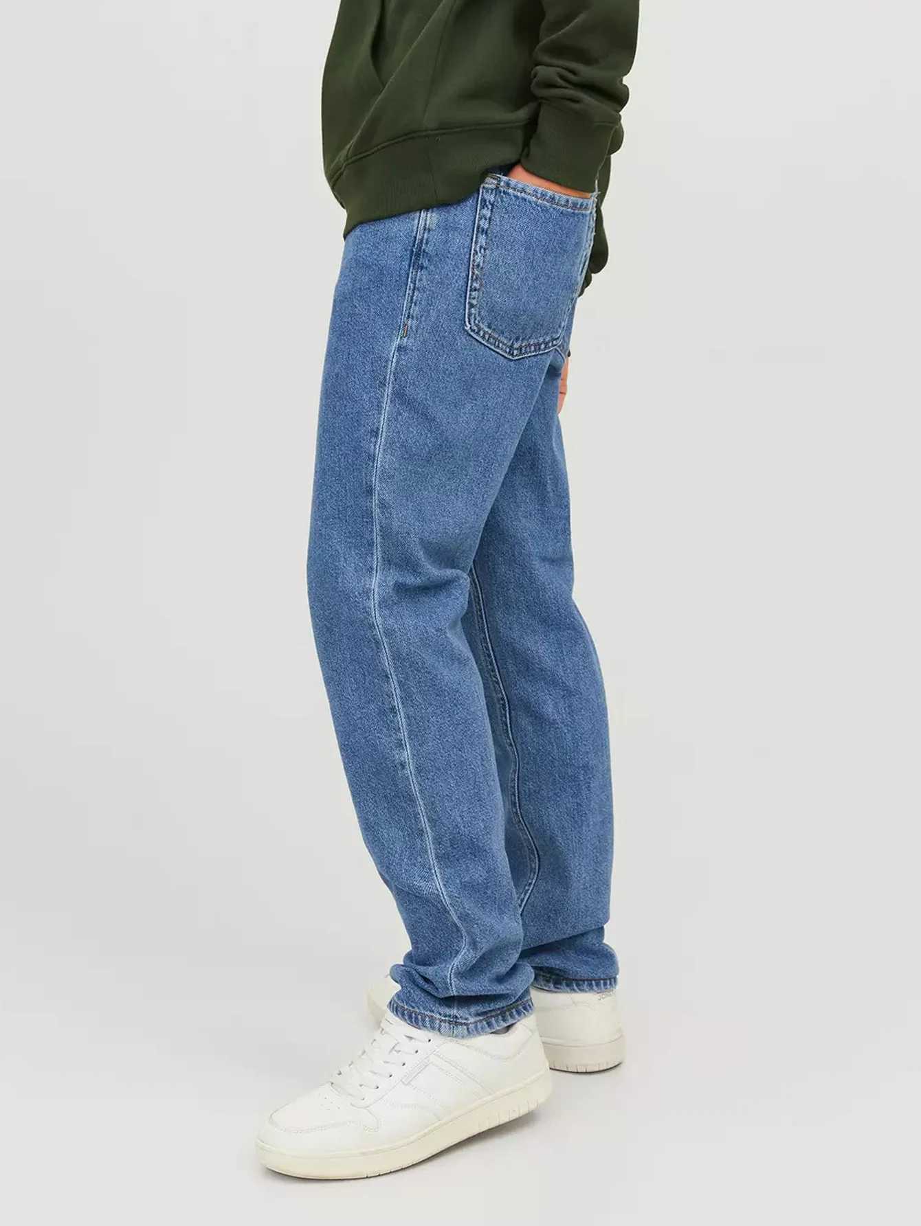 2025 High Qu Jeans For Boys Trendy Brand Sof New Korean kids Casual Long Jeans Classic Man Straight Denim Pants Solid Color Z250220