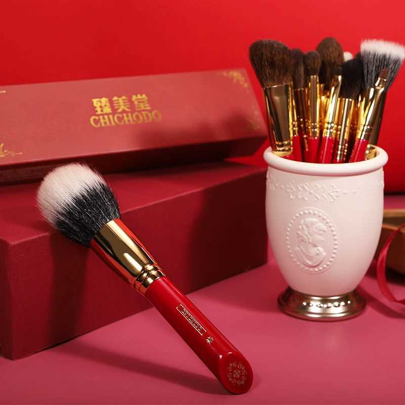 CHICHODO Makeup Brush-Luxurious Red Rose Series 20PCS Animal Hair Brushes Set-Cosmetic Brush-Makeup Tool-Natural Hair Beauty Pen W250221