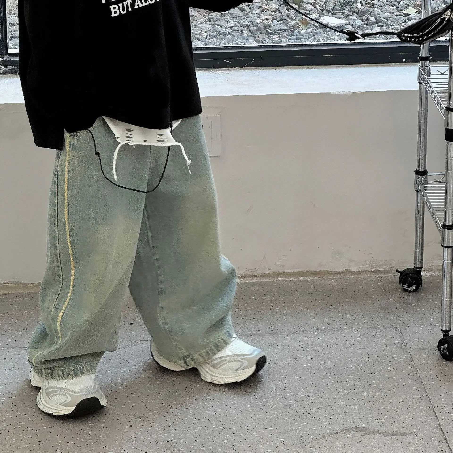 jeans pants 2024 Autumn New Korean Boys Fashion Retro Jeans Childrens Pants boys clothes Z250220