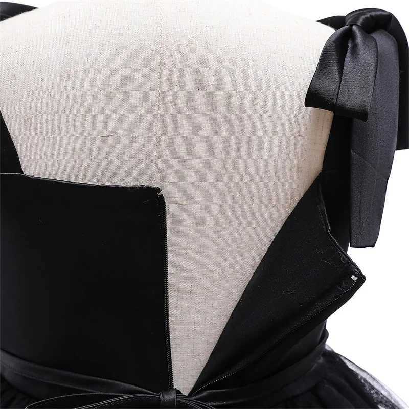 Baby Girl Halloween Costume Toddler Girl Black Beaded Evening Party Dress 12M Girls Princess Tutu Gown Infant Birthday Outfits X250220