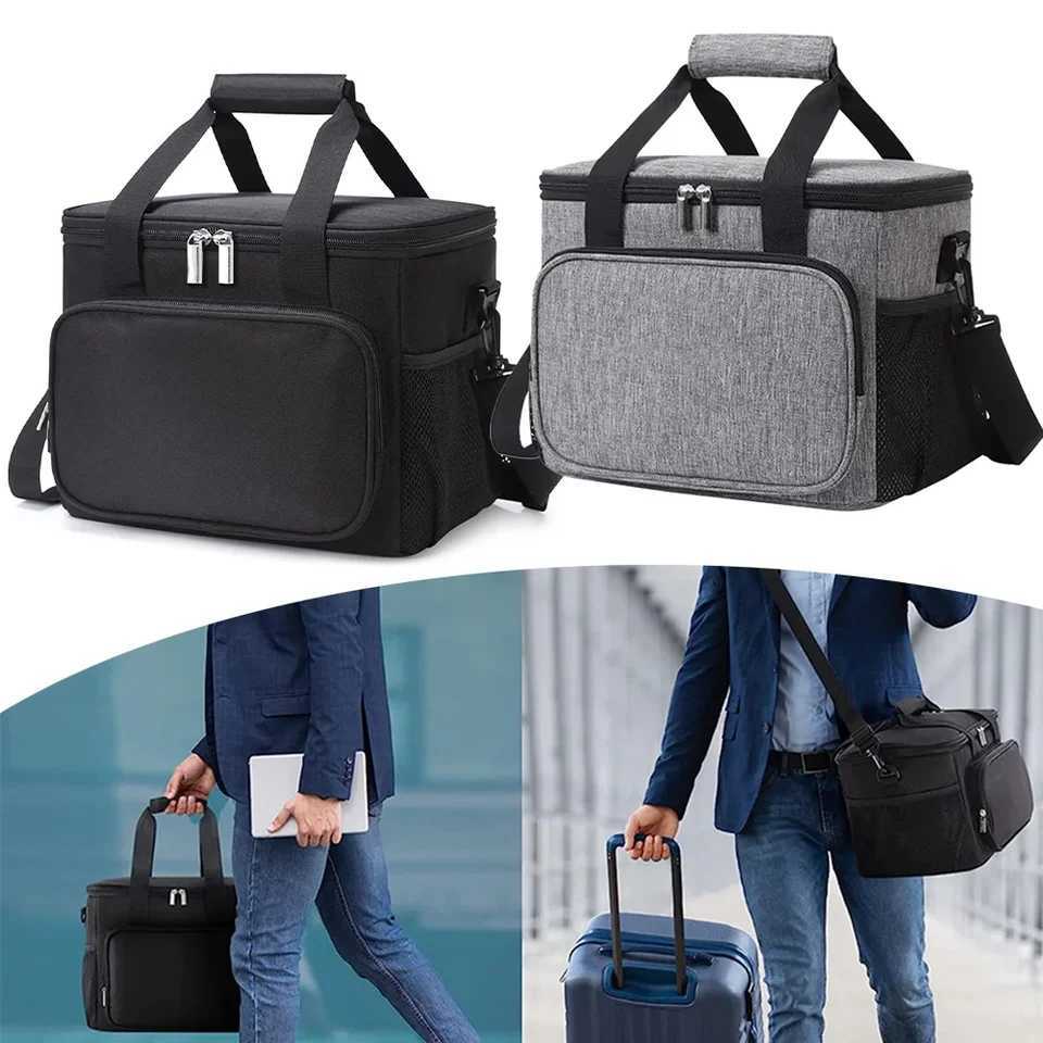 Dog Travel Bowls Bags 15L Insulated Thermal Cooler Bag Oxford Cloth Insulation Bag Waterproof Lunch Box Pouch For Outdoor Camping Picnic Bag H250220