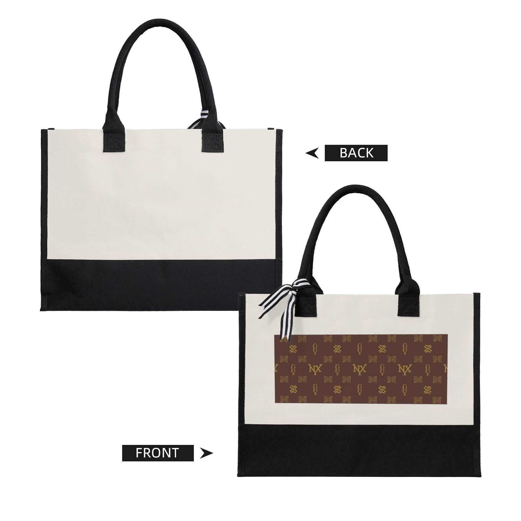 NXY High Quality shoulder bags Large capacity Canvas Gift Shopping Bag Canvas Carrying Tote Bag Handbags Women Beach Bag unisex shopping Bags
