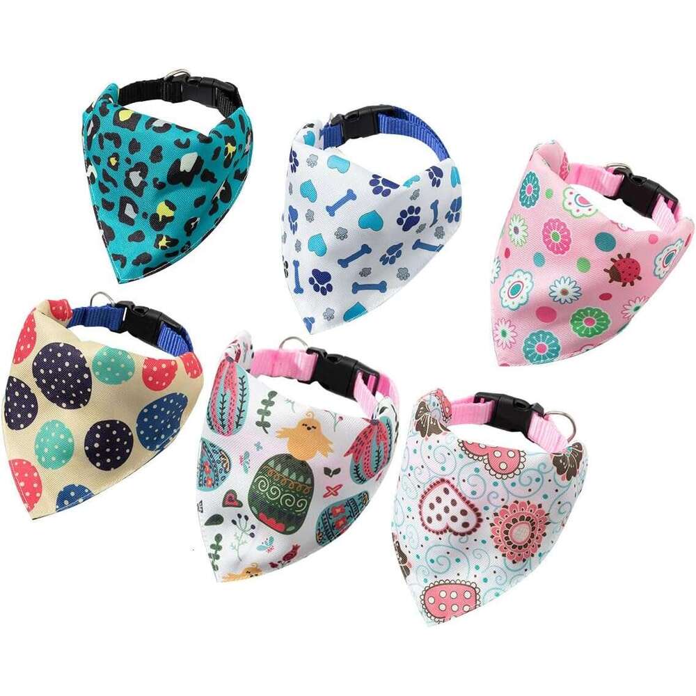 DHpet Pet Clothing Dog Accessories Pet Bibs Dog Neck Scarf 3pcs