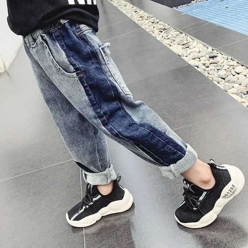 IENENS 5-13Y Kids Boys Clothes Skinny Jeans Classic Pants Children Denim Clothing Long Bottoms Baby Boy Casual Trousers Z250220