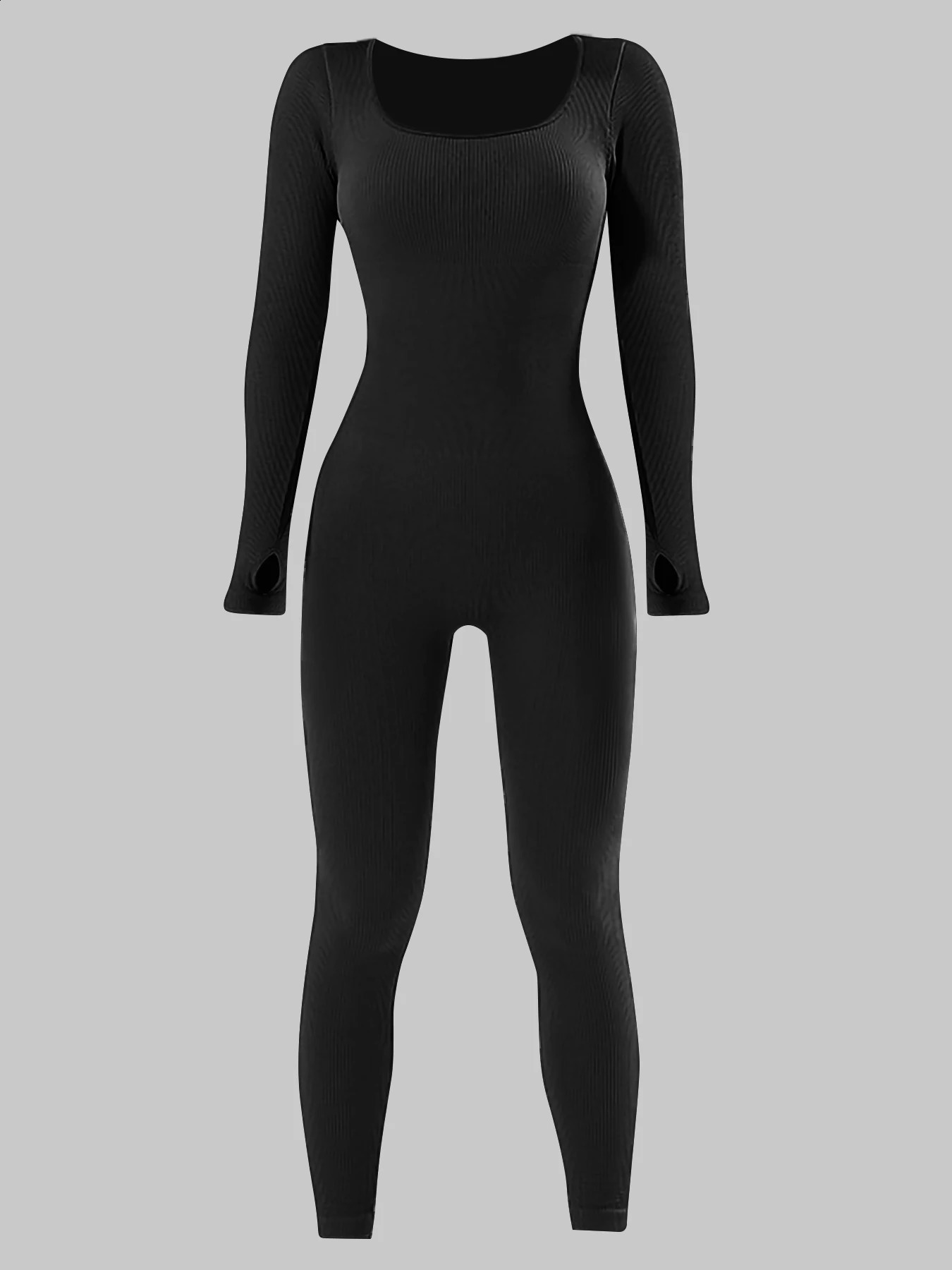 Ultra thin jumpsuit womens clothing zipper casual brown fitness jumpsuit autumn sportswear event streetwear 250220