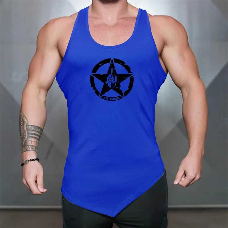 Gym Bodybuilding Muscle Shirts Summer Sleeveless Cotton Breathable Tank Tops Mens Fitness Sports Irregular Hem Hip Hop Singlets W250220
