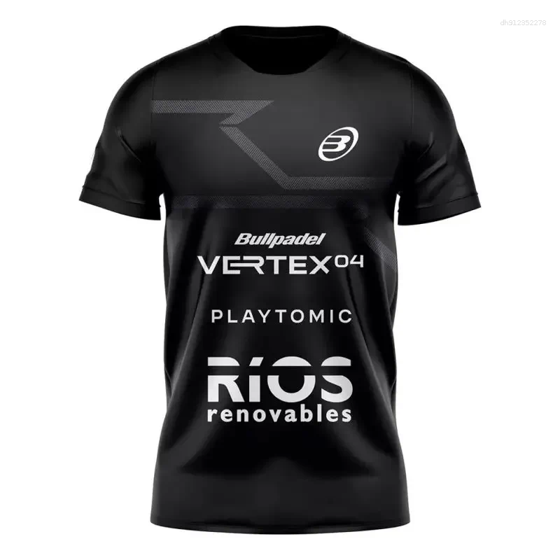 Men's Tracksuits Latest Summer 3D T-Shirt Padel Bullpadel Tennis Suit Sports Table Badminton Sportswear Breathable