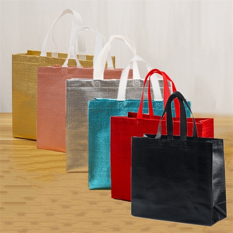 Shiny Laser Foldable Shopping Bag EcoFriendly Tote Bags Folding Pouch Portable Shopper Largecapacity Travel Grocery y250121