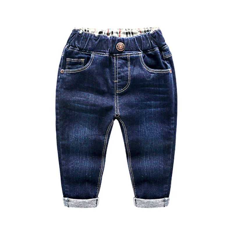 Mens jeans childrens jeans fashionable elastic waist childrens clothing Z250220