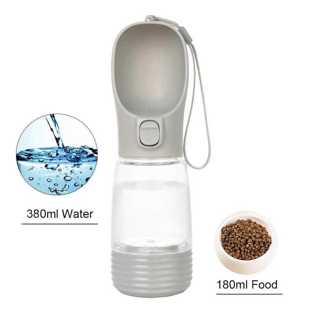 Dog Travel Bowls Bags 2-in-1 portable dog water and food bottle suitable for small dogs cats outdoor travel drinks leak proof cups and Chihuahua pet s