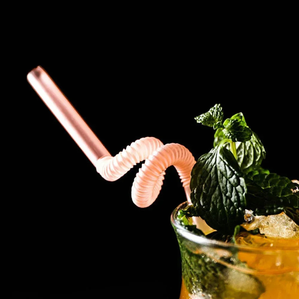 50-1000Pcs Foldable Multicolor Drinking Straws Pajitas Plastique Beverage Straw For Party Bar Wedding Kitchen Home Accessories 250217