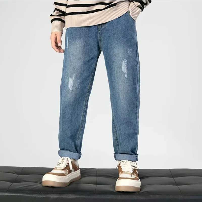 Kids Jeans Skinny Jeans Kids Clothes Boy Summer Pants Childrens Pants From 8 To 12 Years Ripped Jeans For Boys Childrens Jeans Z250220