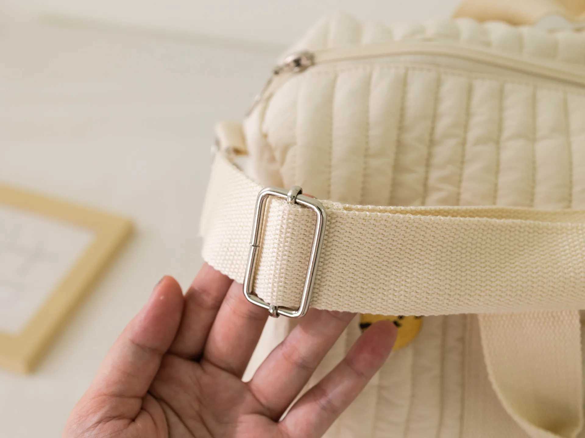 Embroidered Bear Handheld Shoulder Bag Cute Cartoon Large Capacity Mother Baby Parent Child Shoulder Bag X250220