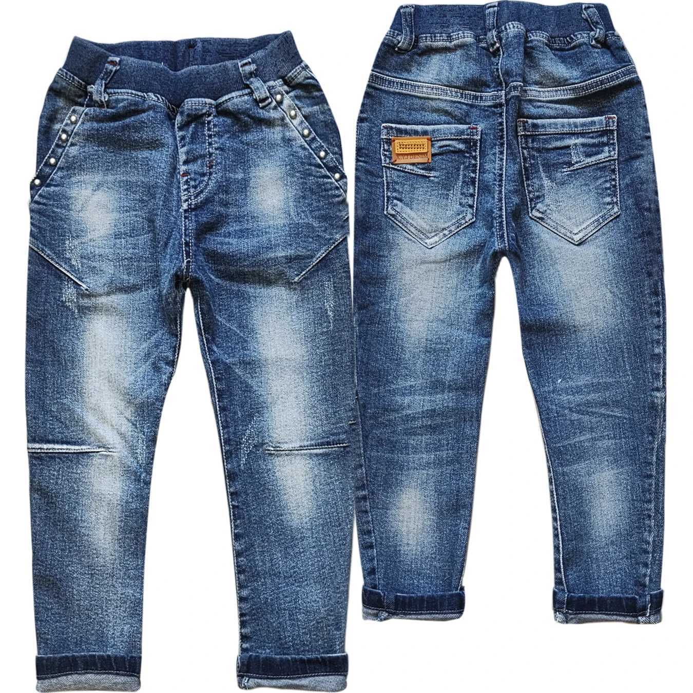 5073 4-Year Baby Jeans Childrens Jeans Casual Denim Elastic Waist Baby Soft Jeans Z250220