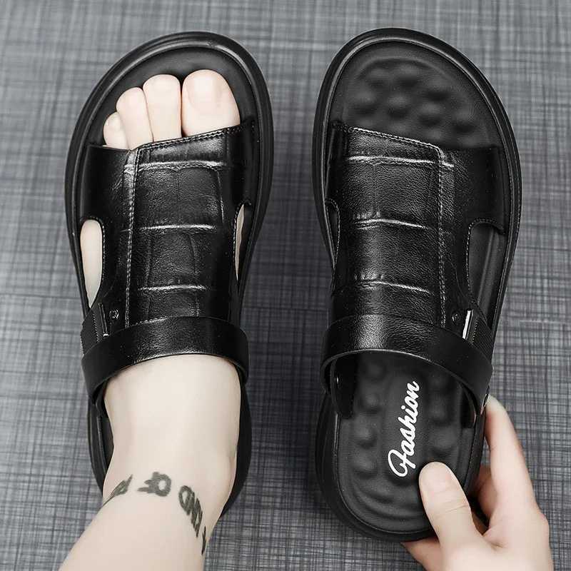 New Arrival Summer Fashion Men Sandals Man Beach Leather Sandals Luxury Sandals Men Outdoor Beach Casual Shoes Cheap Male Sandals T250220