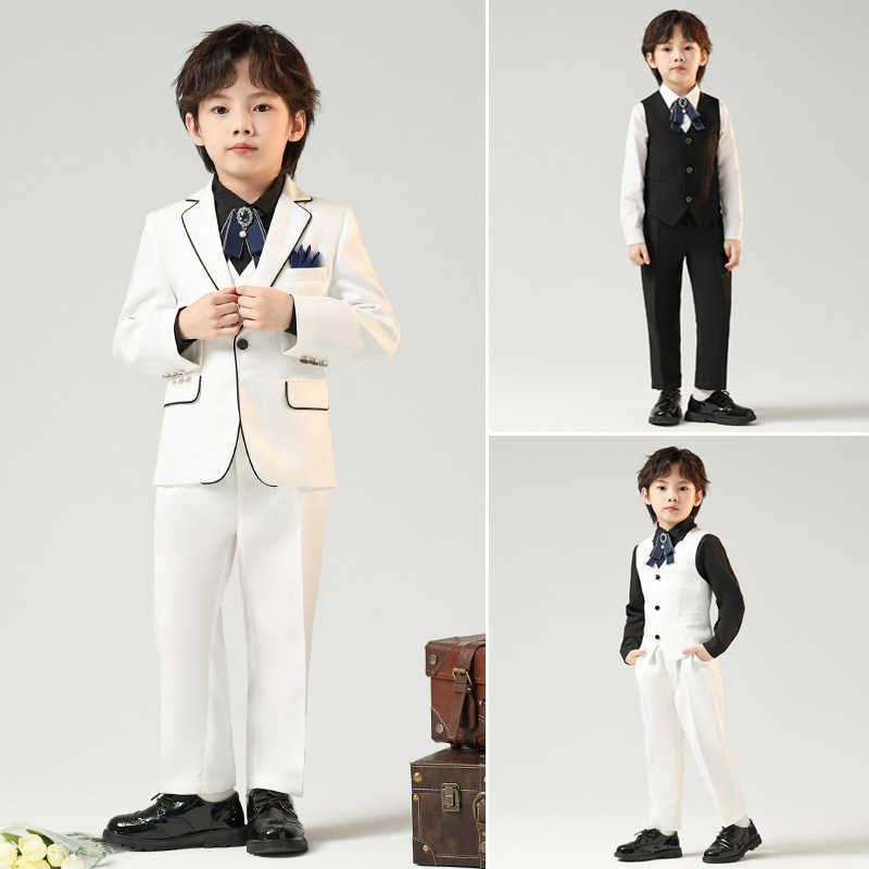 Children's suit autumn and winter new British fashion suit boy piano hosting flower child activity performance suit dress W241213