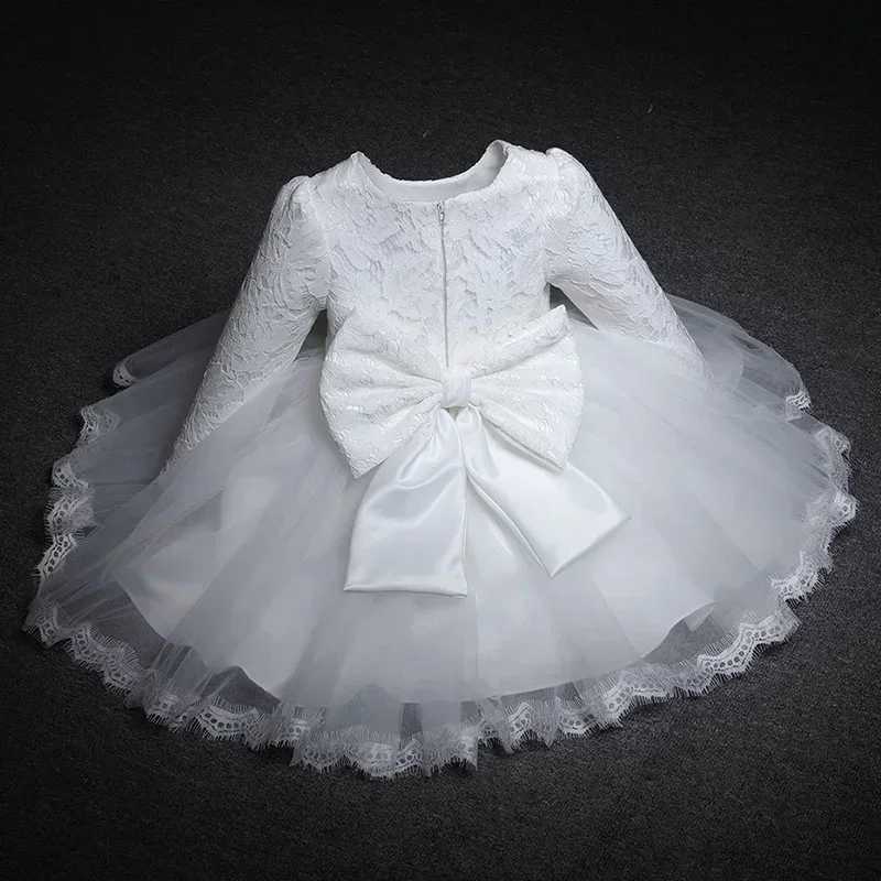 New Baby Girl Dress Newborn Dress Ball Dress Princess 1st Birthday Girl Dress 6 Months Newborn Christian Baptist White X250220
