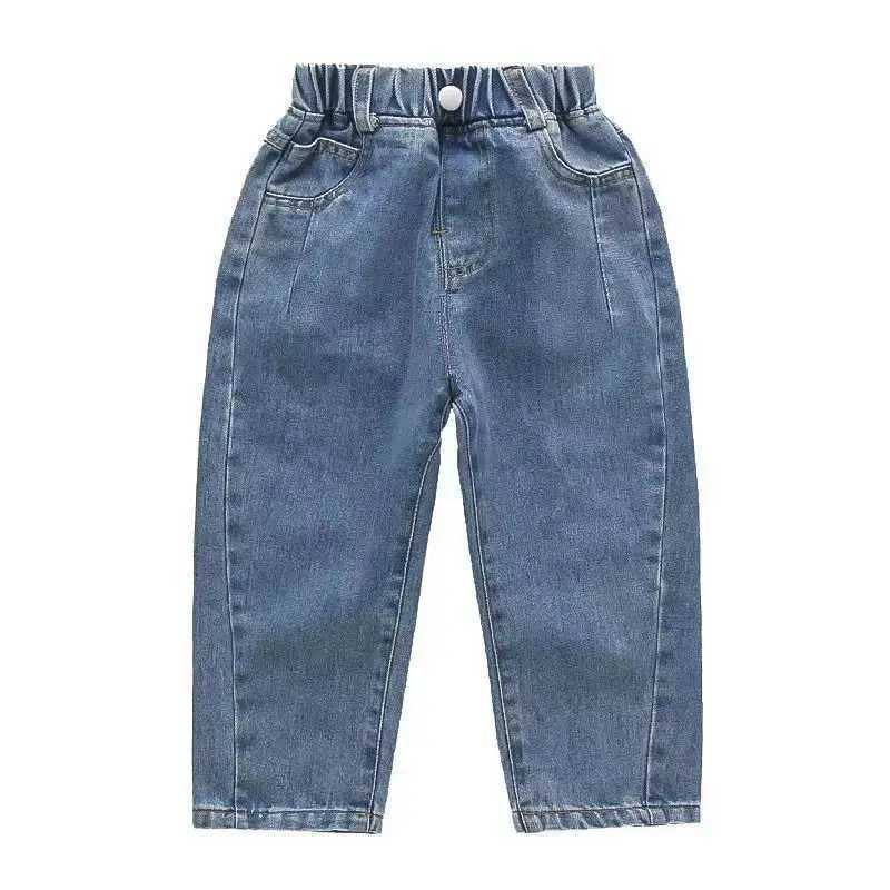 Asus Velvet Lined Girls Jeans Winter New Bag Plush Childrens Vaqueros Pantalones Warm Thick Cute Printed Childrens Jeans Z250220