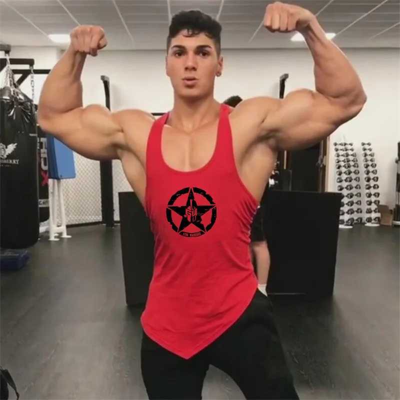 Gym Bodybuilding Muscle Shirts Summer Sleeveless Cotton Breathable Tank Tops Mens Fitness Sports Irregular Hem Hip Hop Singlets W250220