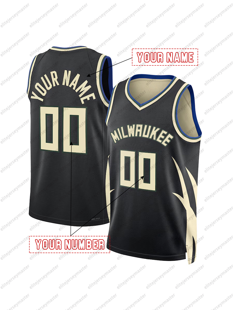 Kuzma Antetokounmpo Turner Custom Basketball Jersey Lillard Lopez Green Personalized Customized Jerseys Custom Any Number Name
