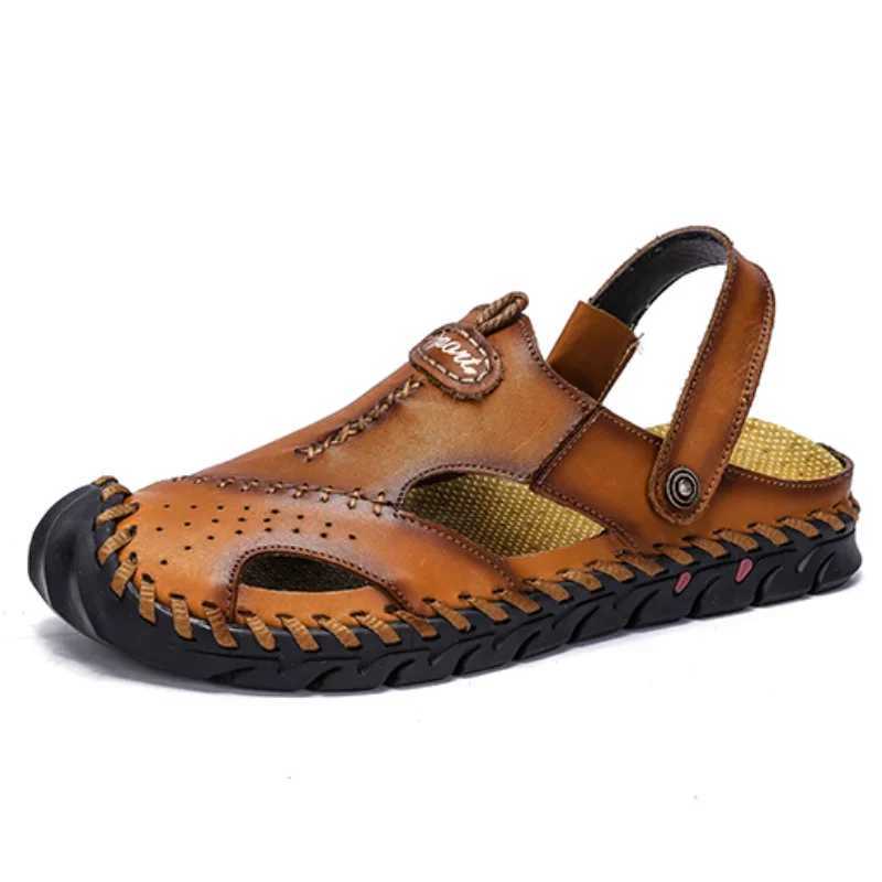 New Arrival Genuine Leather Sandals Mens Comfortable Slipper Summer Man Sandals Trending Mans Leather Sandal Designer Mens Shoes T250220