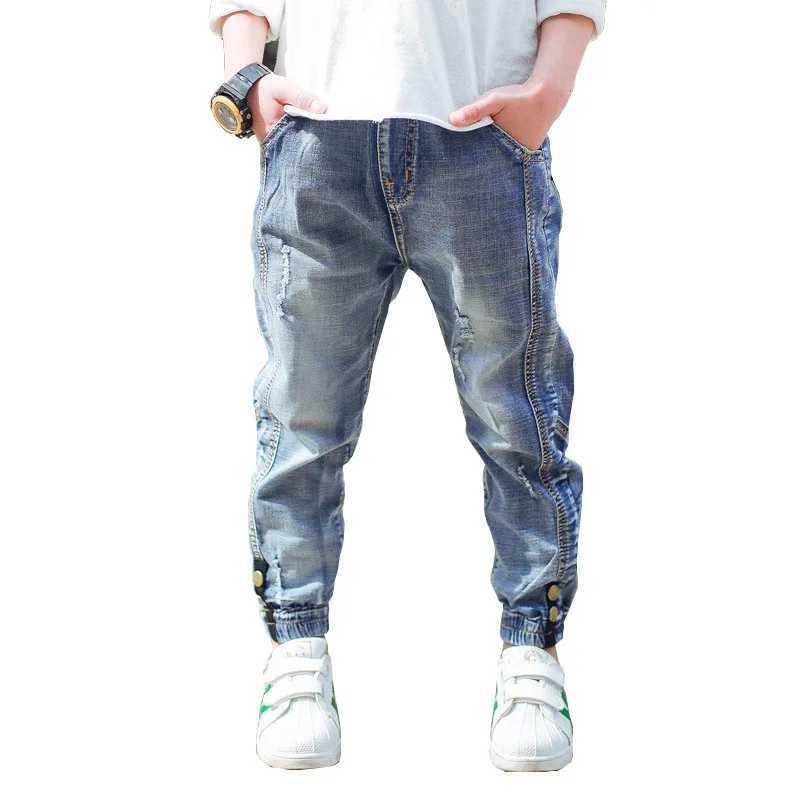 Teen Boys Jeans 2022 Autumn Spring Jeans For Boys Pants Fashion Children Clothing Denim Trousers Kids Pants 4 6 8 10 12 13 Years Z250220