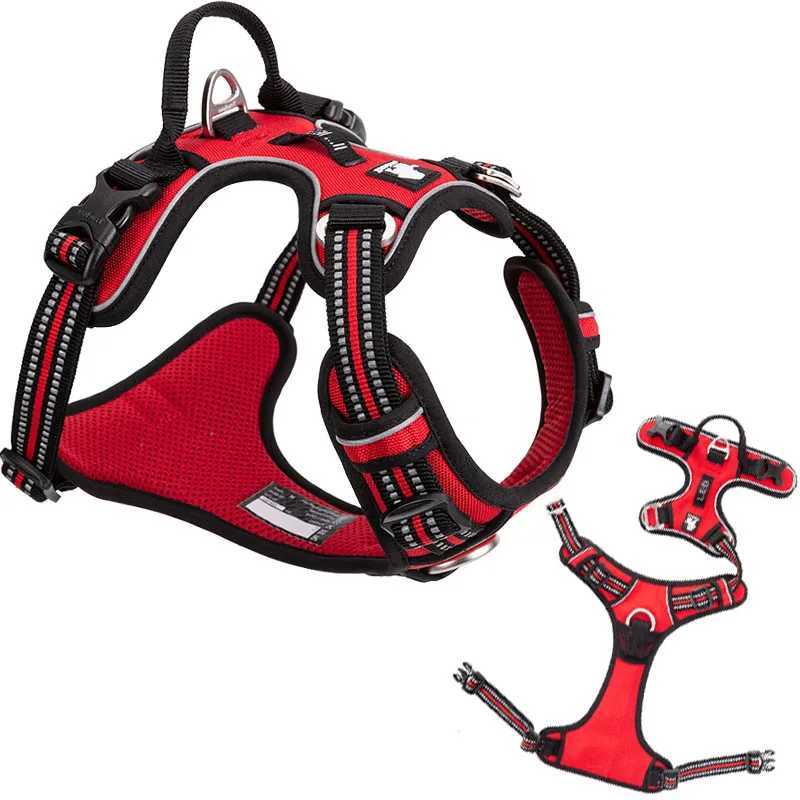 Dog Travel Bowls Bags Truelove Front Nylon Dog Harness No Pull Vest Soft Adjustable Safety Harness For Dog Small Large Running Training French Bulldog